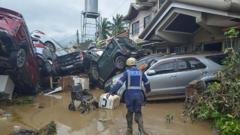 At least 40 dead as typhoon wreaks havoc in the Philippines At least 40 dead as typhoon wreaks havoc in the Philippines