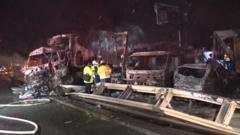 Two dead in 50-vehicle pile up on Japan highway Two dead in 50-vehicle pile up on Japan highway