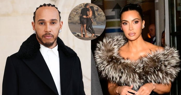 kim kardashian, lewis hamilton enjoy romantic day by the sea in malibu