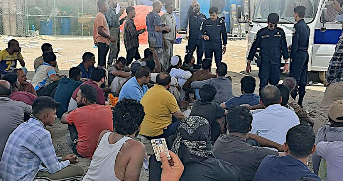kuwait public authority for industry conducts amghara scrapyard inspection campaign