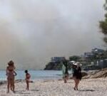 thousands evacuated in crete as wildfires threaten tourist resorts