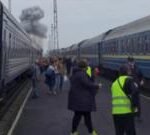 russia hits ukrainian train shortly after boris johnson and top european officials leave station